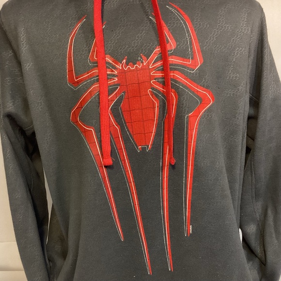 Marvel Spider-Man 2 Men’s Hoodie with large spider Size XL - Picture 2 of 10